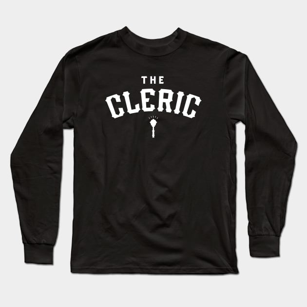 The Cleric TRPG Classes Long Sleeve T-Shirt by pixeptional